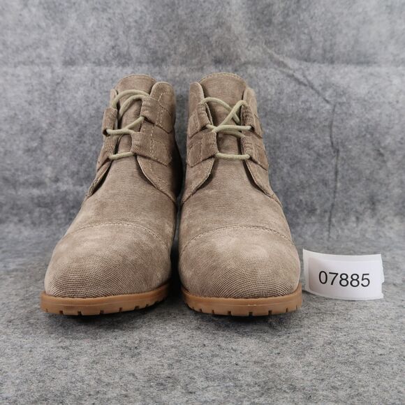 Rampage Shoes Womens 7.5 Booties Wedge Fashion Classic Comfort Chukka Lace Up - Picture 3 of 13